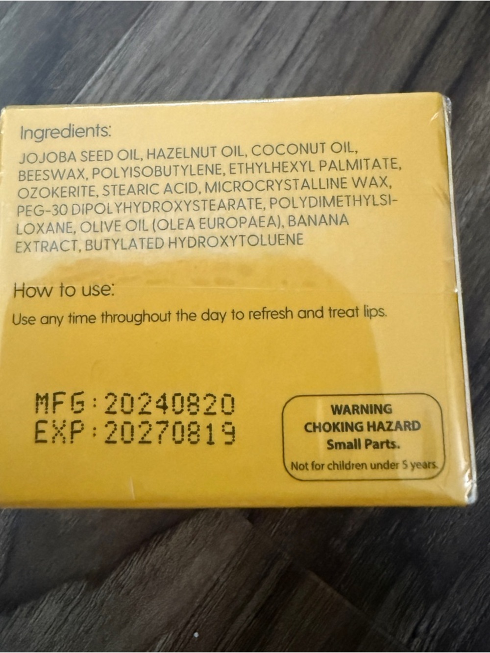 Banana 🍌 Bee Balm - Nourishing Lip Balm Pot - Picture 2 of 3